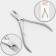 Manicure nippers for cuticle, 9.5 cm, blade length - 9 mm, silver color