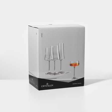 A set of glass glasses for champagne Extra, 210 ml, 6 pcs-7
