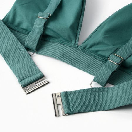 Separate female swimsuit, jade color, rn 46 (m)-8