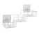 Axentia nizza regiment 3-level, rectangular, 2 mounts, 37x22.5x13 cm