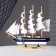 The ship Souvenir medium "Freya", the sides are blue, 33x31x5 cm, mix