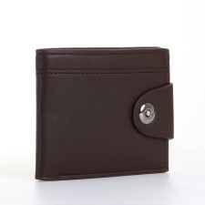 Male purse on a magnet, brown color