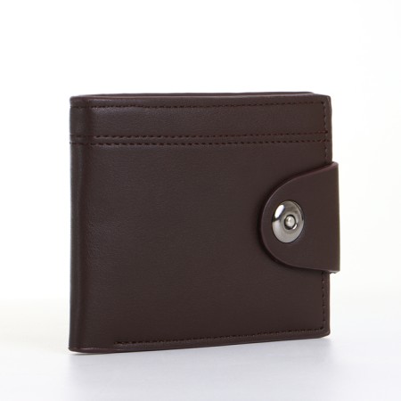 Male purse on a magnet, brown color
