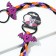 Hair gum, strand, pigtail on Halloween “terribly sweet”, length 40 cm.