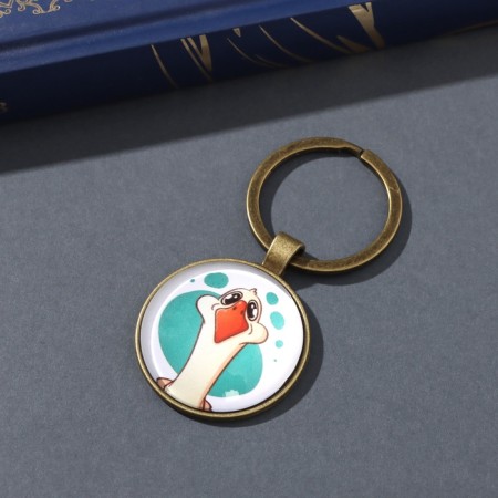 Trick Glass, metal "Circle. Goose" d = 3 cm-1