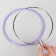 Schools for embroidery, with a metal fastener, d = 17.5 cm, lilac color