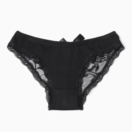Panties female Braziliano, black color, size 44 (s)-4