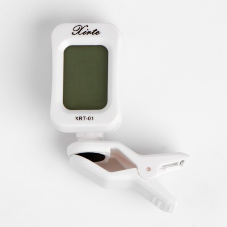 Music Life guitar tuner, clothespin, white-1
