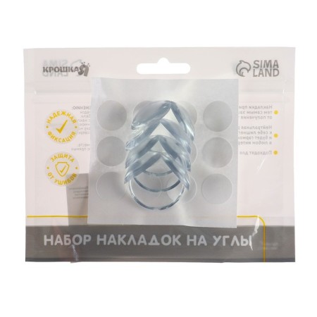 Protective overlays on the corners are round, set 4 pcs.-4