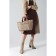 Luggage bag, long belt, brown color