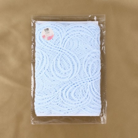 Lace elastic fabric, 180 mm × 2.7 ± 0.5 m, the color of the sky blue-4