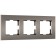 Frame for 3 posts SLAB (matte bronze) W0032963