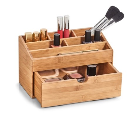 Organizer for little things with a box, 25.4x12.5x15 cm, bamboo