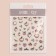 Nail stickers "Romance", voluminous, pink/gray color