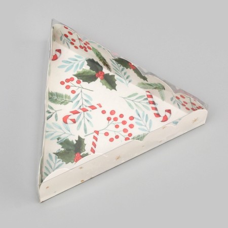 Bearbox, confectionery packaging, "New Year tree", 18 x 18 x 4 cm, New Year-1