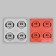 Reflective stickers "Smile", D = 5 cm, 4 pcs on the sheet, color mix