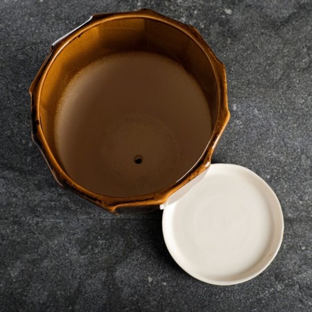 Set of pots 3 pcs. "Tower" brown 11 l/ 5 l/ 1.7 l-3