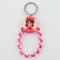 Key keychain children's lace "Princess" 15 x 6 cm