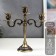 Summary Metal for 3 candles "Medallion" Color of bronze 26.5x27x9.5 cm