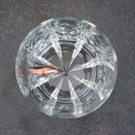 The set "impenetrable", 2 glasses 200 ml with a bullet, stones for whiskey 4 pcs. in a bag, stand-7