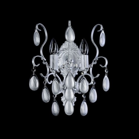 Sconces Chabrol 2x40W E14, silver 25.5x34.2 cm