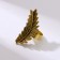 Ring "Liszt" Paporotnik mini, color black gold, dimensionless