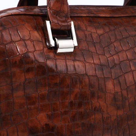 Olivi-sakvoyzh bag on lightning, long belt, brown color-3