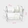 Drywall dryer “Strail”, 8-shaped, 40 × 23.5 × 34 cm, chrome color