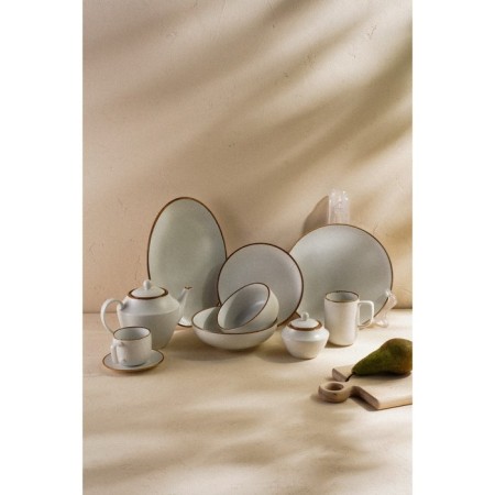 Porcelain bowl SL Home “Waves in Stone”, 650 ml, D = 14 cm, white color-8