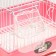Poultry cell is equipped BD-2/1D, 32 x 22 x 45 cm, pink