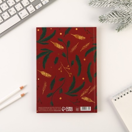 Diary in a solid cover “Happy New Year” A5, 80 sheets-1