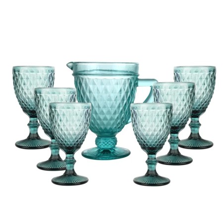 Bekker drinks, 7 items, turquoise color-1