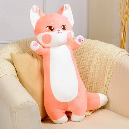Skill of a soft toy "Daring cat", 80 cm, pink color-1