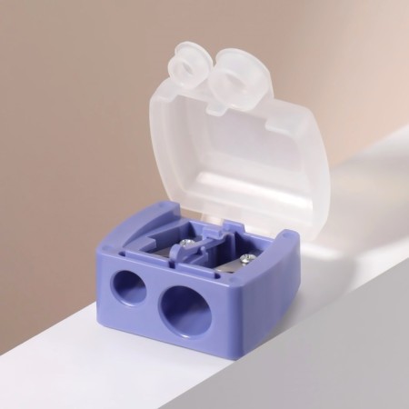Cosmetic sharpener, with a lid, double, mix color-4