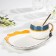 Tea couple ceramic with a spoon "Aurora", 2 items: a cup 250 ml, a plate 21 × 17 × 2 cm