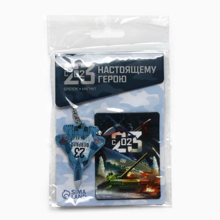 Magnet and keychain "Airplane", set 2 items-8