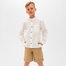 Шорты для мальчика MINAKU: Casual collection цвет бежевый, рост 98