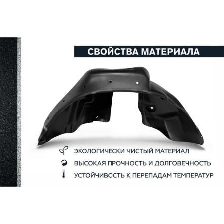 Boid the rear left Rival for Kia Sportage IV 2016-2018 2018, on, plastic, with fasteners, 42805001-1