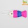 Kogetta toy Sizalevaya "Fish-strip", 11 cm, white/pink/purple