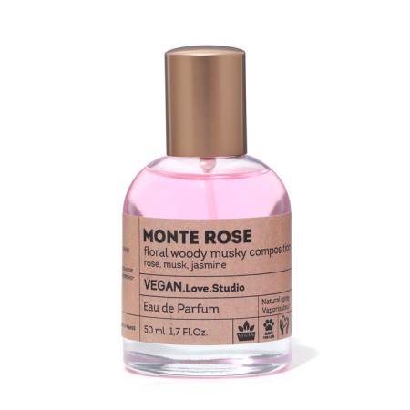 The perfumery water is hard Vegan Love Studio Monte Rose, 50 ml (based on Roses Musk (Montale)-1