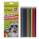 Pencils are colored sharpened, 12 colors, in a cardboard box
