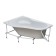 The frame for the asymmetric bath Santek "Ibitsa" XL 160x100 cm