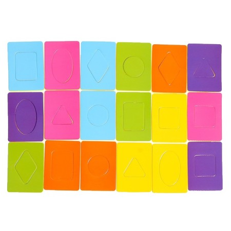 Educational set "Card Segen. Simple colors ", 18 cards, EVA material, according to the Montessori method-3