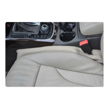 Protective pillow, insert between seat and console, eco -leather, black, set 2 pcs-2