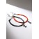Bracelets "Demetrons" Love, black-red color, l = 17 cm