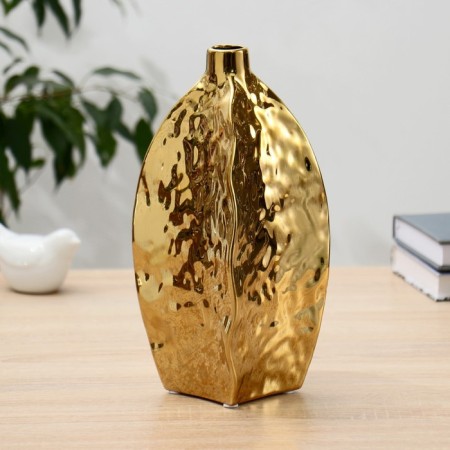 VAZA Ceramics Table "Olivia" d-2.5 cm H-25 cm, gold-1