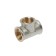 The tee "CTM", 1/2 ", internal/internal/internal thread, nickel -plated brass