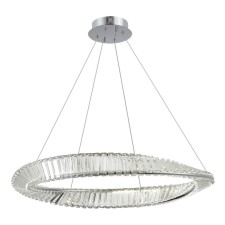 Suspension lamp ST LUCE. SL6204.111.01. Ritorto. 1x45 W, LED, 4000K, 3825 LM, 80x80x100 cm, chromium color