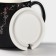 Ceramic mug with a spoon "Black marble", 350 ml, black color