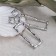 Hanging earrings "Fantasy", color silver, 7.3 cm